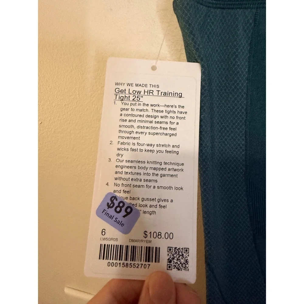 Lululemon Get Low HR Training Tight 25